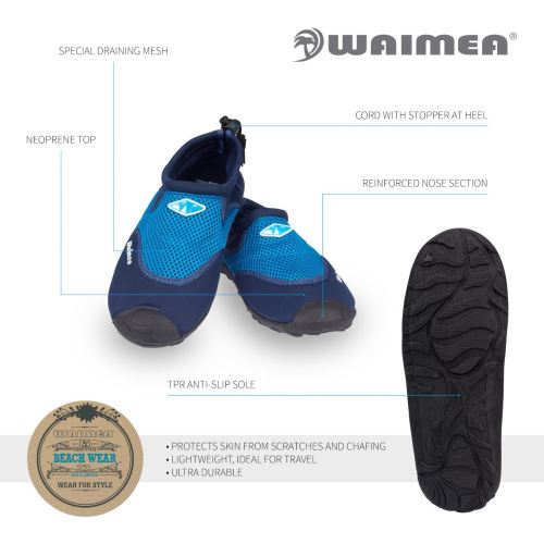 33 Eu Aqua Marin Waimea Enfants Chaussures de Sport D'Eau Aqua Surf Marine/Bleu Cobalt 