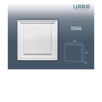 Panneau de porte aplati El/ément Orac Decor D504 LUXXUS d/écoratif avec profil pour le mur et la porte