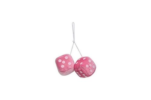CARPOINT Des en peluche - Rose