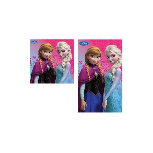 reine des neiges set de 2 serviettes de toilette pour mains et visage rose, bleu et violet