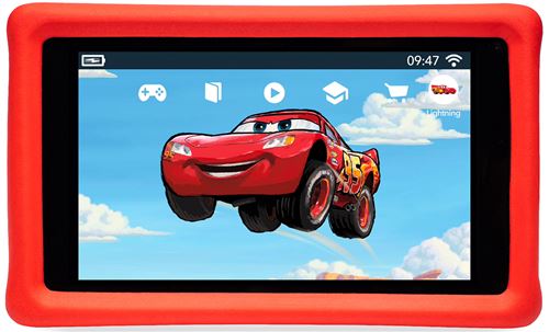 Pebble Gear 7” tablette enfant – Disney Cars Tablette (Cars), boîtier Pare-Chocs conçu pour Enfants, contrôle Parental, +500 Jeux, Applications et E-Books, Wi-FI, 16 GB, écran HD