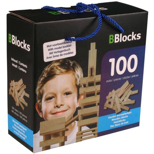 Boîte de 100 Planchettes en Bois - Bblocks 30011