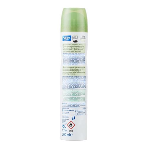 Spray déodorant Natur Protect 0% Sanex (200 ml)
