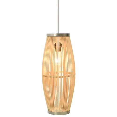 vidaXL Lampe suspendue Osier 40 W 21x50 cm Ovale E27