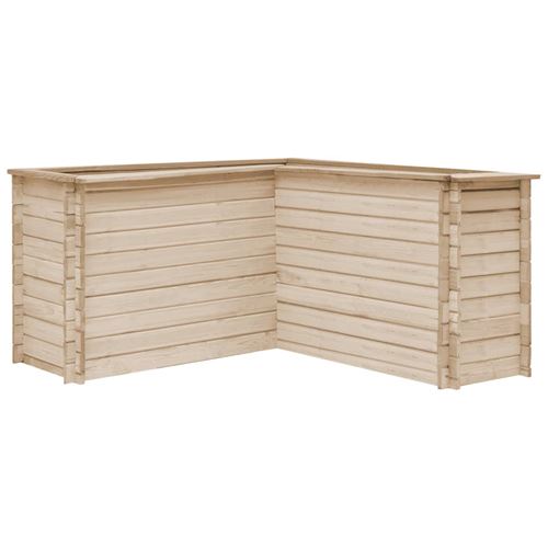 vidaXL Jardinière d'extérieur FSC 150 x 150 x 80 cm Pin massif
