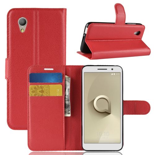 Etui en PU rouge pour votre Vodafone Smart E9