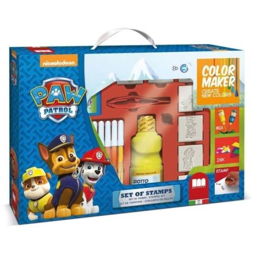 Patpatrouille color maker - coffret peinture multiprint bb9200