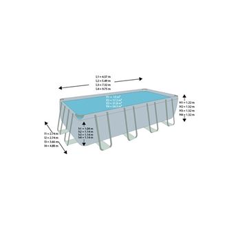 Set de piscine - Intex Ultra XTR Frame Rectangulaire 549x274x132