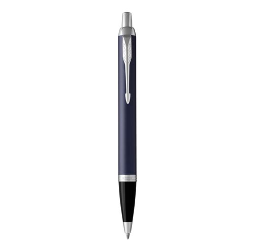 Parker- Im Ballpoint Blue Chrome Trim Medium Point Blue Pen