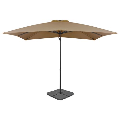 chunhe Parasol avec base portable Taupe AB276330