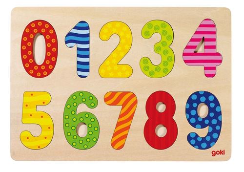 Puzzle D'Encastrement Chiffres 0-9 - Goki