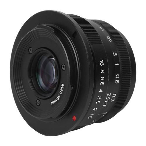 Objectif Focale Fixe Manuelle Monture M43 25Mm F1.8 Pour Olympus Caméra Sans Miroir