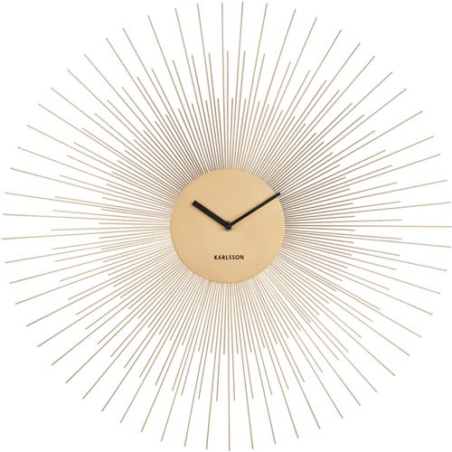 Karlsson - Horloge en métal Peony 60 cm Doré