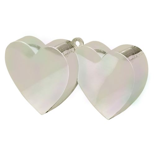 poids ballon double coeur - irisé