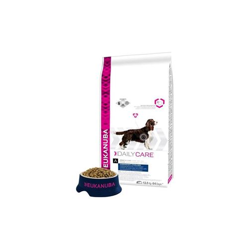Eukanuba Croquettes Au Poulet Daily Care - Surpoids Ou Sterilises - Toutes Races - 12,5kg - Pour Chien Adulte