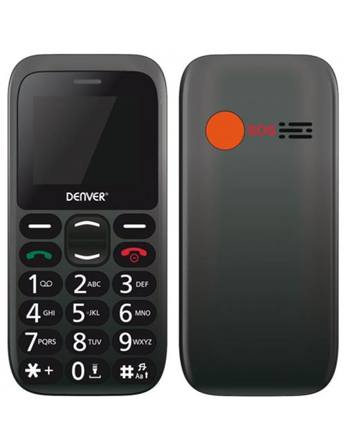 Téléphone portable pour personnes âgées Denver Electronics BAS-18300M 1,77 Bluetooth
