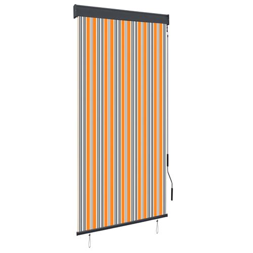 VidaXL Store Roulant d'ext&eacute;rieur 100x250 cm Jaune et Bleu