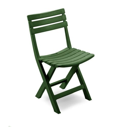 Chaise pliante en résine couleur vert BIR80CVE