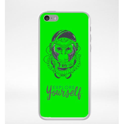 Coque Explore Yourself Vert Compatible Iphone 5c Transparent