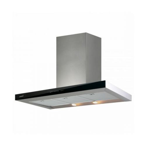 CATA LEGEND 900 - hotte décorative - inox et verre noir