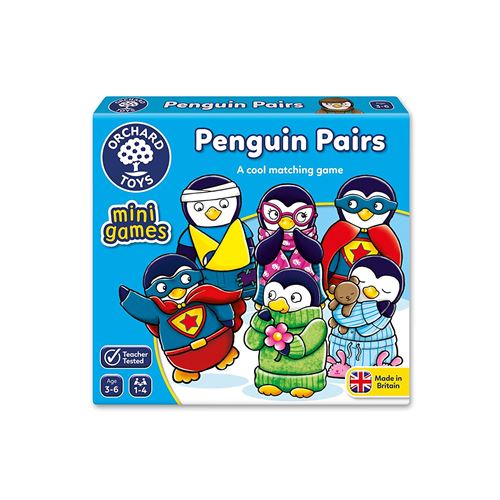 Orchard Toys Jeu de paires Thème des pingouins Mini jeu de voyage (version française non garantie)
