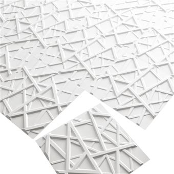 WallArt Panneaux muraux 3D Olivia 12 pcs GA-WA26 - Matériau de