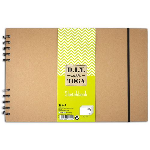 Sketchbook Kraft Spirales 80 Pages - 30x20 cm - Draeger Paris