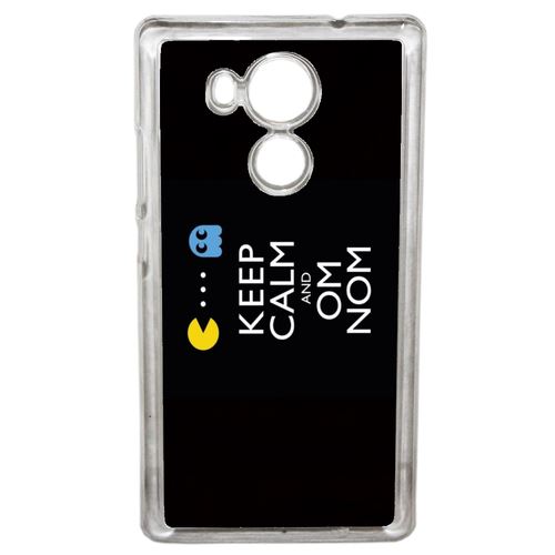 Coque Keep Calm Pacman Compatible Huawei Mate 8 Transparent