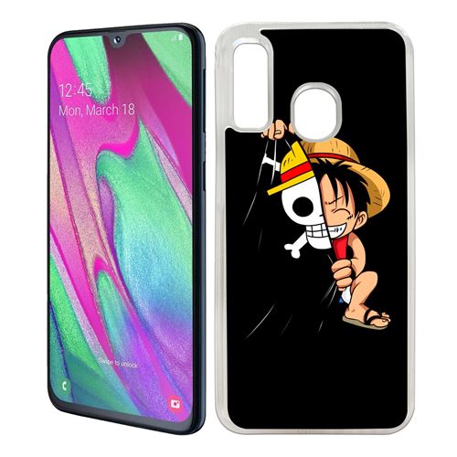 Coque pour Samsung Galaxy A40 -  One Piece Baby Luffy Drapeau