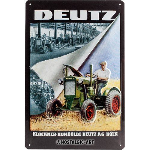 Nostalgic-Art 22113 Deutz Klöckner Metal Sign 20 x 30 CM