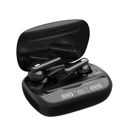 Écouteurs Sans Fil Bluetooth Intra-auriculaires Contrôle Tactile T30 TWS Noir