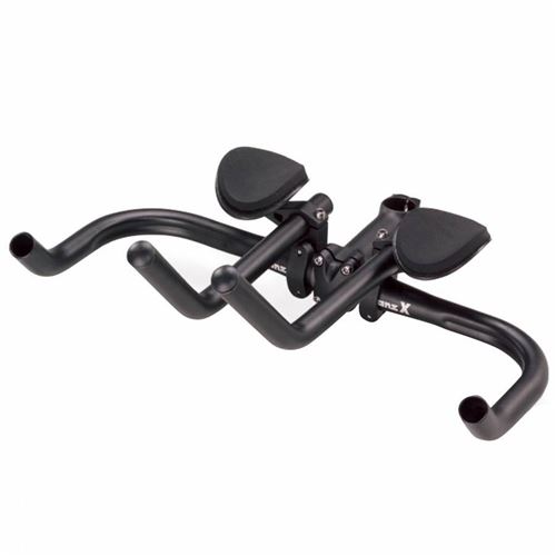 Prolongateur de cintre contre la montre 31,8-25,8 alu noir mat position haute avec repose bras 475grs