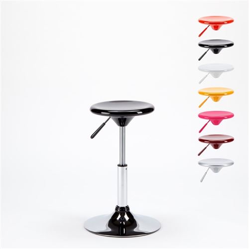 Tabouret pour Enfants réglable en hauteur Seattle Design, Couleur: Noir
