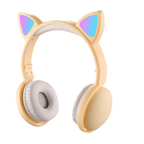 Casque S523 Bluetooth,Sans Fil - Over-Ear,la musique.Sport,pliable - Jaune