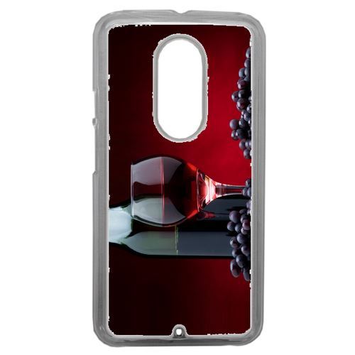 Coque Viticole Vin Raisins Compatible Motorola Moto X2 Transparent