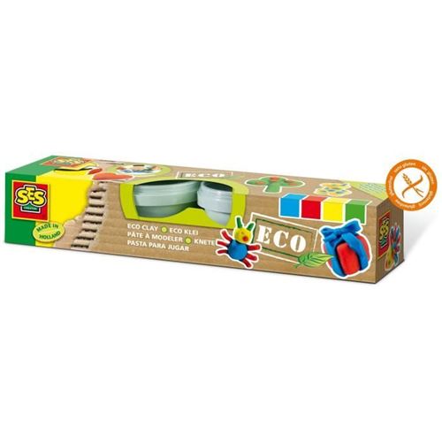 SES Creative Argile Eco multicolore 4x90gr