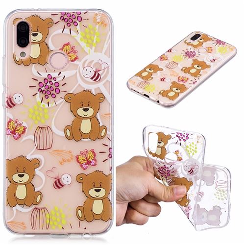 Coque TPU  bear pour Huawei P20 Lite