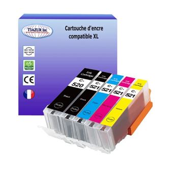 Lot De 5 Cartouches D'encre Compatibles Canon PGI-520 / CLI-521 - Génériques Neuves