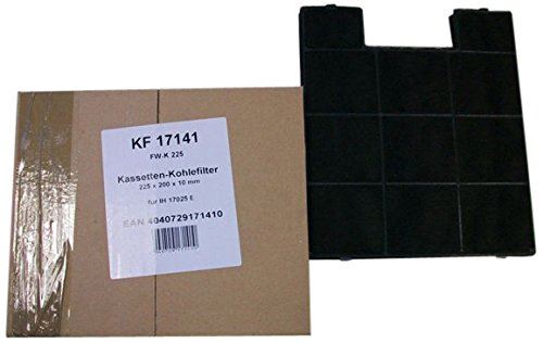 Amica KF 17141 Hotte filtre à charbon/Accessoires pour IH 17025 E, KH 17215 E/Noir