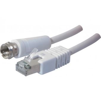 Câble RJ45 vers télévision antenne type F VDI 0.50m - Câbles réseau - Achat  & prix | fnac