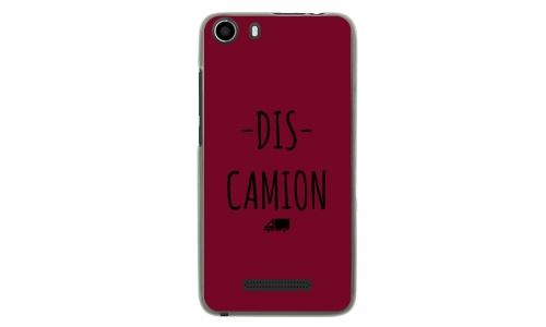 Coque souple pour Wiko Lenny 2 avec impression Motifs Dis Camion bordeau