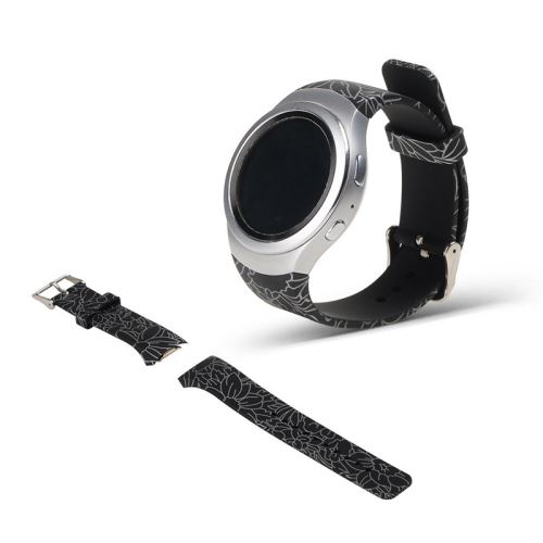 Bracelet en silicone Camuflagem pour SAMSUNG Gear S2 R720 R730 - Noir&Blanc