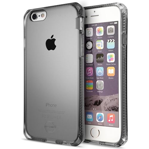 ITSKINS Spectrum Clear - Coque de protection pour téléphone portable - polyuréthanne thermoplastique (TPU) - noir - pour Apple iPhone 5, 5s, SE