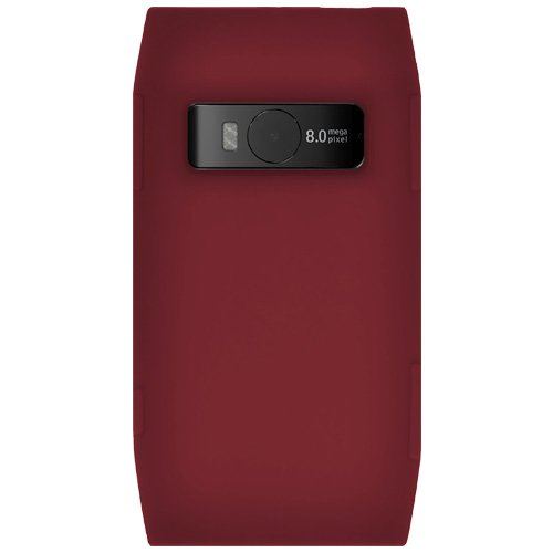 Amzer Coque en silicone pour Nokia X7-00 Rouge marron
