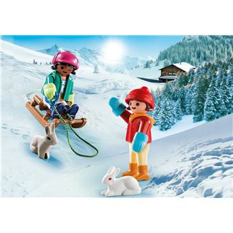 PLAYMOBIL SpecialPlus 70250 Enfants avec luge