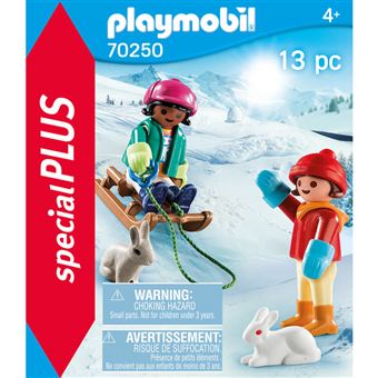 PLAYMOBIL SpecialPlus 70250 Enfants avec luge