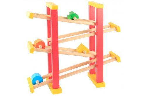 Toboggan a billes en bois - jouet en bois enfant