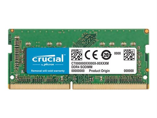 Crucial - DDR4 - module - 8 GB - SO DIMM 260-PIN - 2400 MHz / PC4-19200 - CL17 - 1.2 V - niet-gebufferd - niet-ECC - voor Apple iMac with Retina 5K display (Medio 2017)