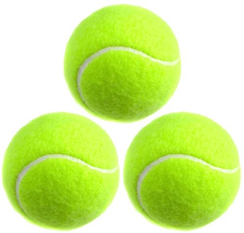 SportX Balles de tennis jaune 3 pièces