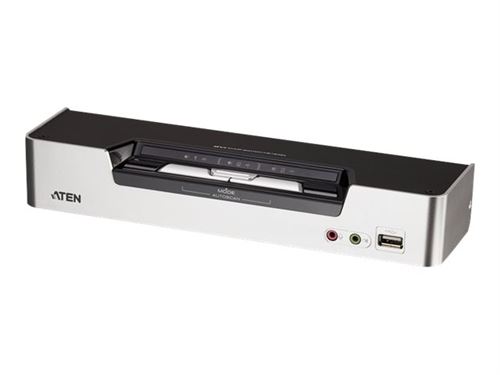 ATEN USB DVI Dual View KVMP Switch CS1642A - commutateur écran-clavier-souris/audio/USB - 2 ports - Ordinateur de bureau